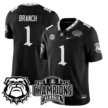 Georgia Bulldogs Gothic Vapor Limited Jersey - SEC Football Champions - All Stitched
