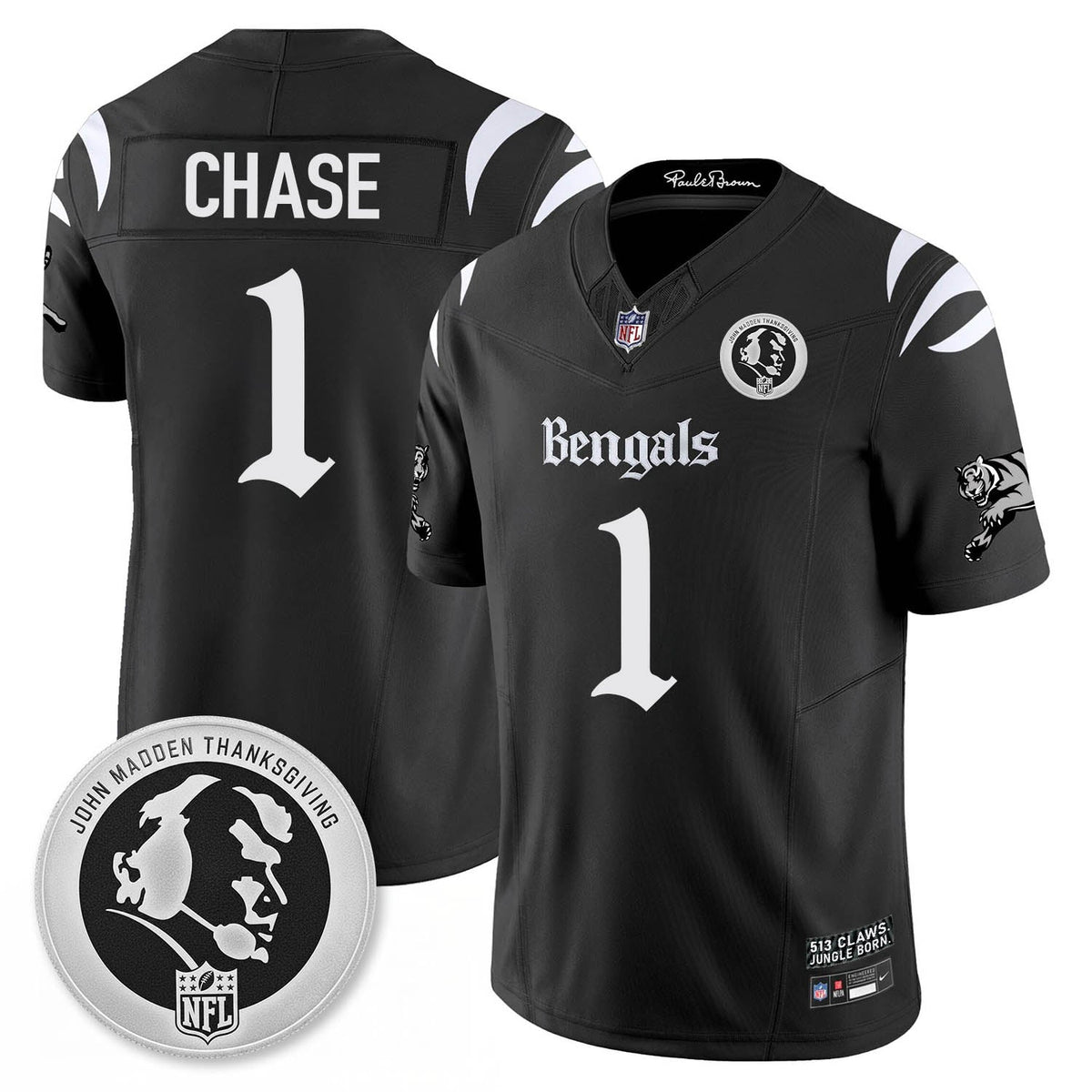CIN Gothic Vapor Limited Jersey - John Madden Patch - Stitched