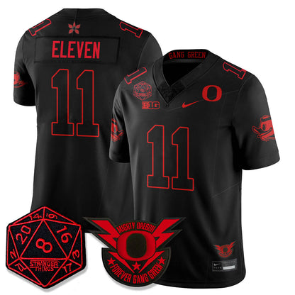 Oregon Ducks Stranger Things Vapor Limited Jersey - All Stitched