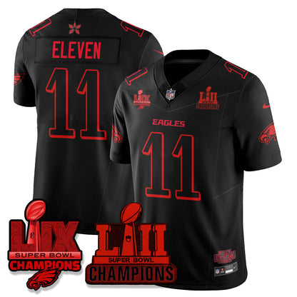 Philadelphia Eagles Stranger Things Vapor Limited Jersey - All Stitched