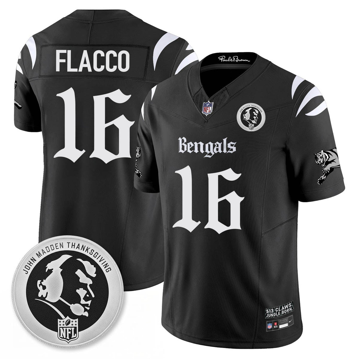 CIN Gothic Vapor Limited Jersey - John Madden Patch - Stitched