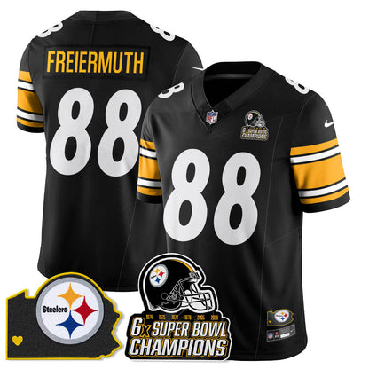 PIT 6-Time Champions Patch Vapor Limited Jersey - Stitched