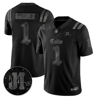 IND 'Dark Gothic' Vapor Limited Jersey - Jim Irsay Patch - Stitched