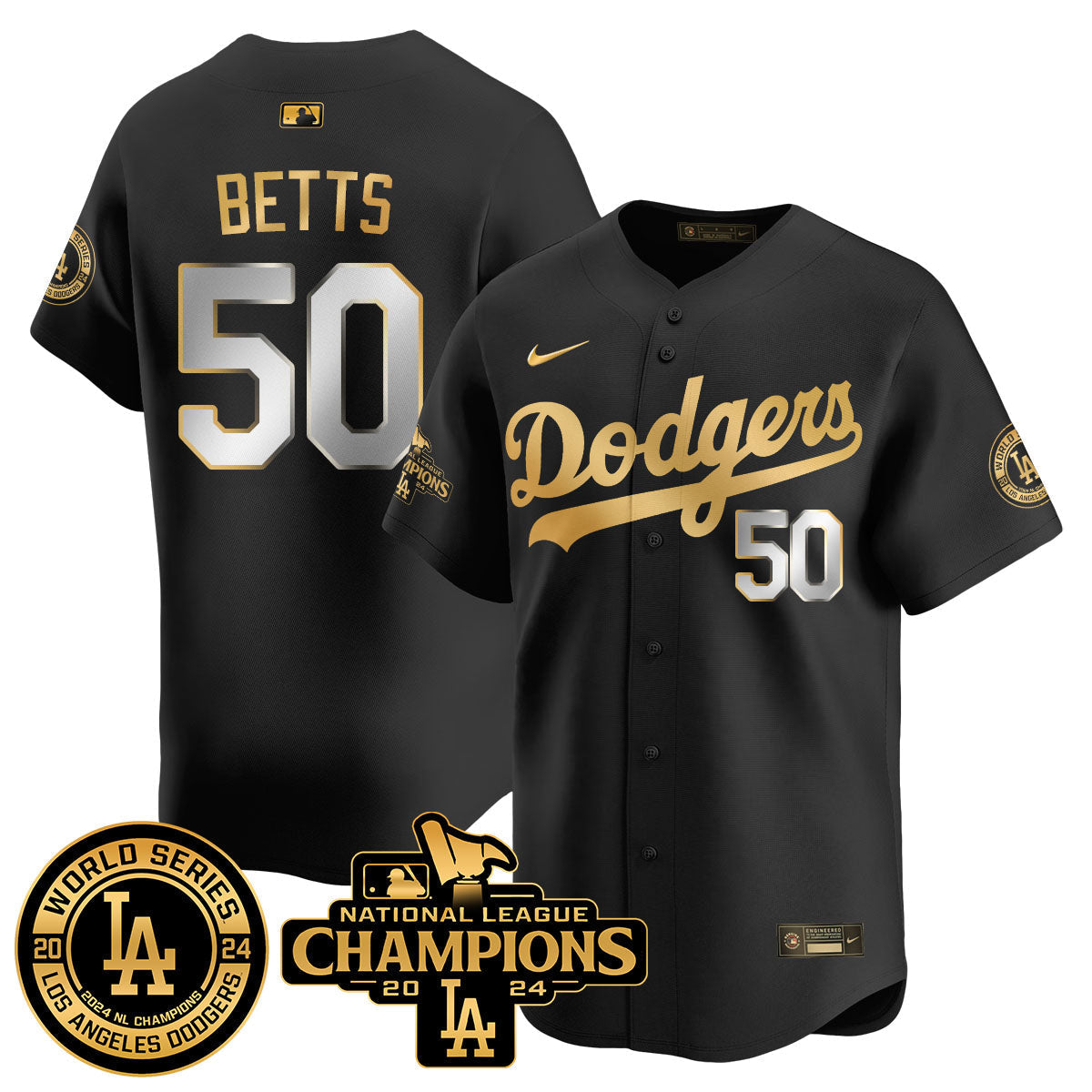 LAD World Series NL Champions Jersey - Stitched