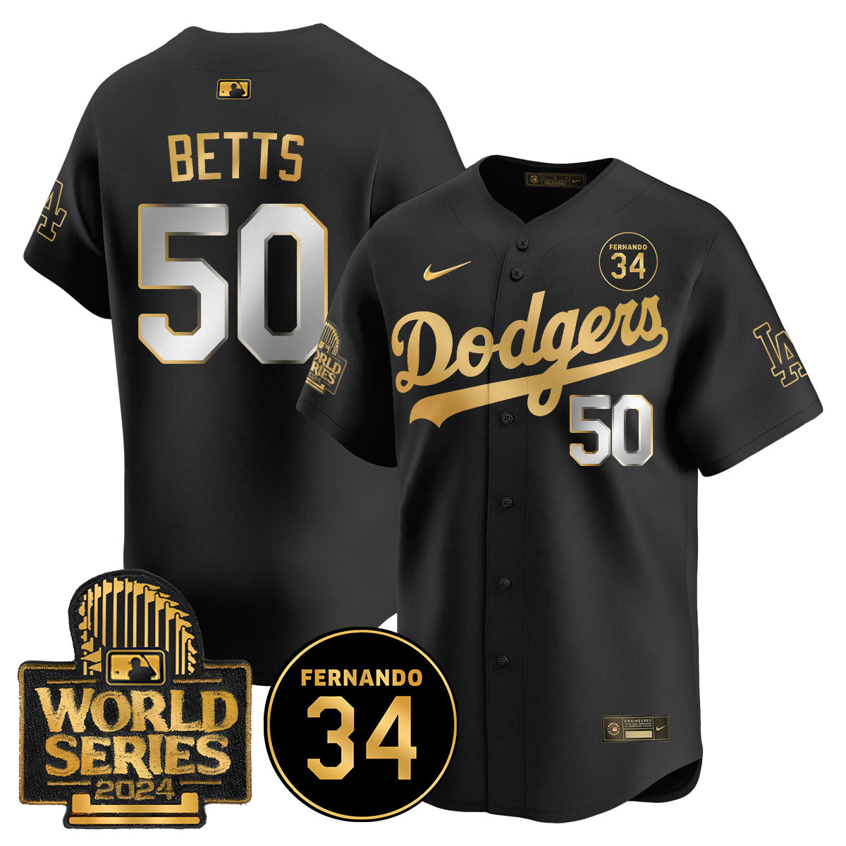 Dodgers Fernando Valenzuela Memorial Jersey - Stitched