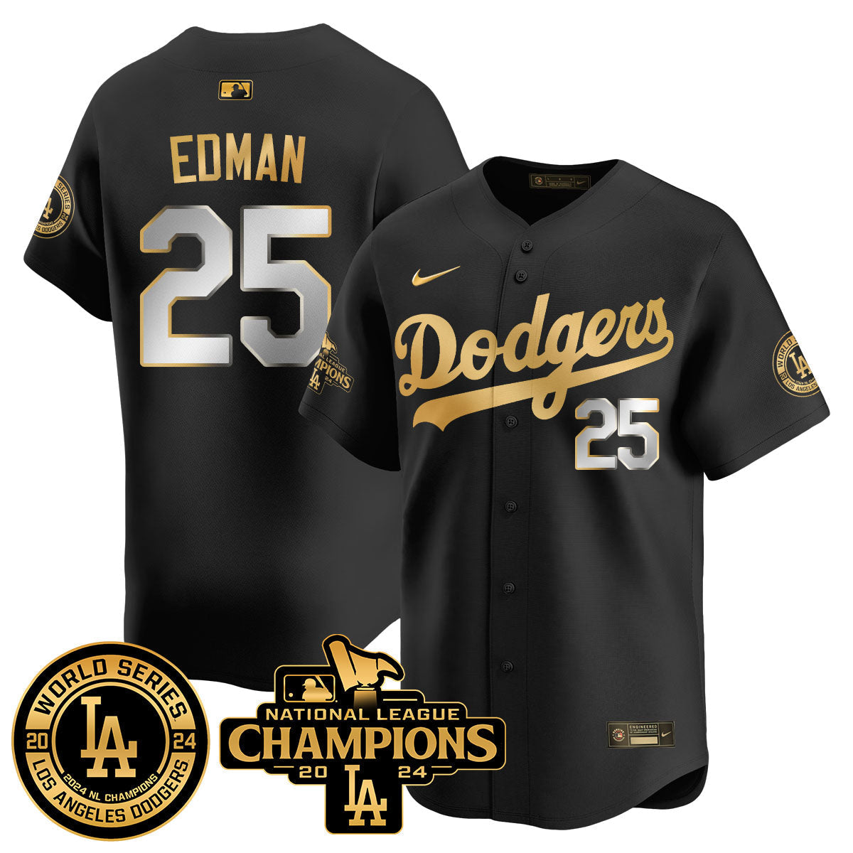 LAD World Series NL Champions Jersey - Stitched