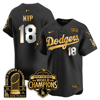 LAD 2025 World Series Champions Jersey - 9x Champs - Stitched