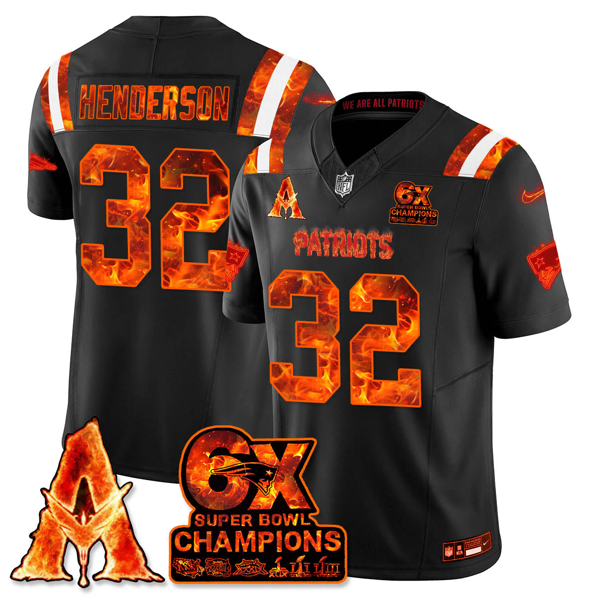 NE x Avatar 3 Fire and Ash Jersey - Stitched