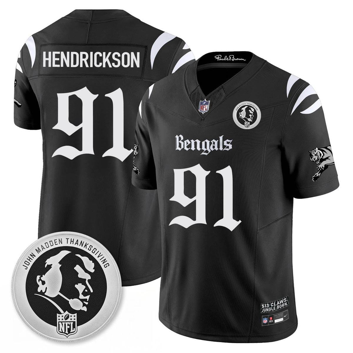 CIN Gothic Vapor Limited Jersey - John Madden Patch - Stitched
