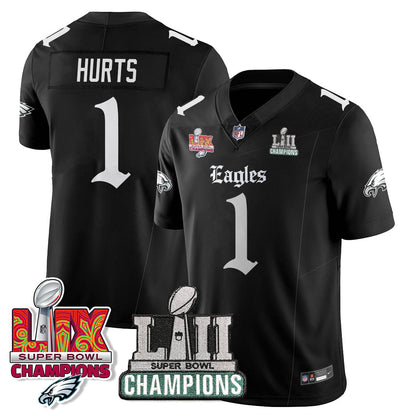 PHI 'Gothic Philly' LII-LIX Super Bowl Champions Vapor Limited Jersey - Stitched