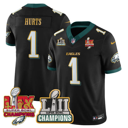 PHI LII-LIX Super Bowl Champions Vapor Limited Gold Jersey - Stitched