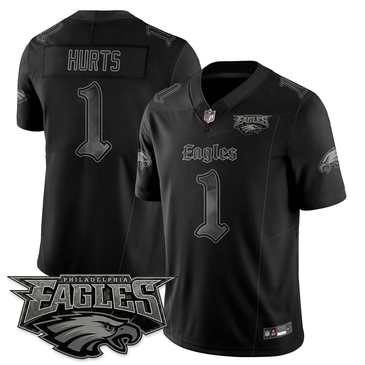 PHI 'Dark Gothic Philly' Vapor Limited Jersey - Stitched