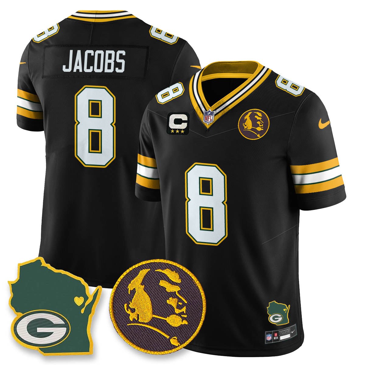 GB Vapor Limited Jersey - John Madden Patch - Stitched