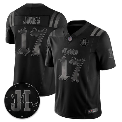 IND 'Dark Gothic' Vapor Limited Jersey - Jim Irsay Patch - Stitched