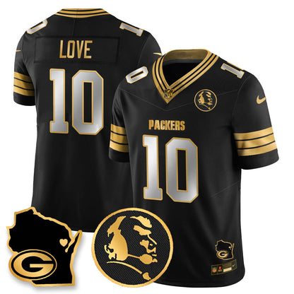 GB 4-Time Champions Vapor Limited Jersey - John Madden Patch - Stitched