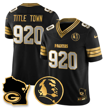 GB 4-Time Champions Vapor Limited Jersey - John Madden Patch - Stitched