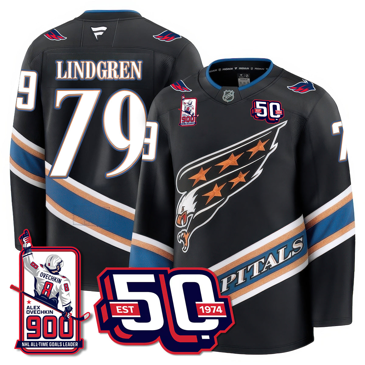 WSH 2025 Premium Jersey - 900 GOALS -  Stitched
