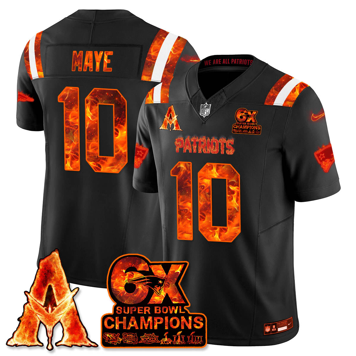 NE x Avatar 3 Fire and Ash Jersey - Stitched