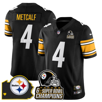 PIT 6-Time Champions Patch Vapor Limited Jersey - Stitched