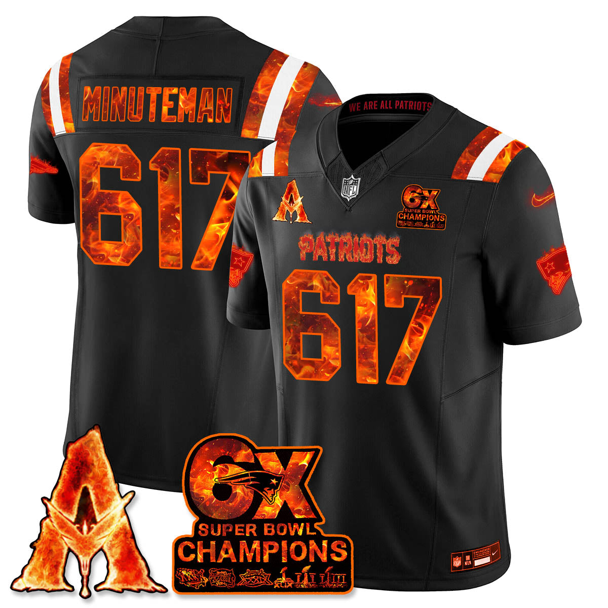 NE x Avatar 3 Fire and Ash Jersey - Stitched