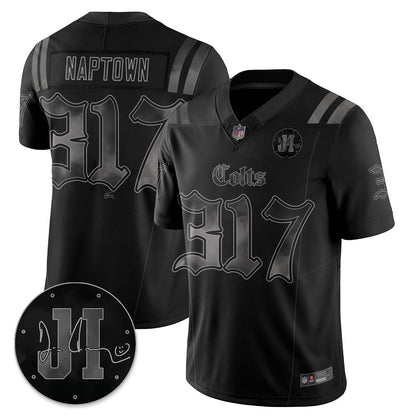 IND 'Dark Gothic' Vapor Limited Jersey - Jim Irsay Patch - Stitched