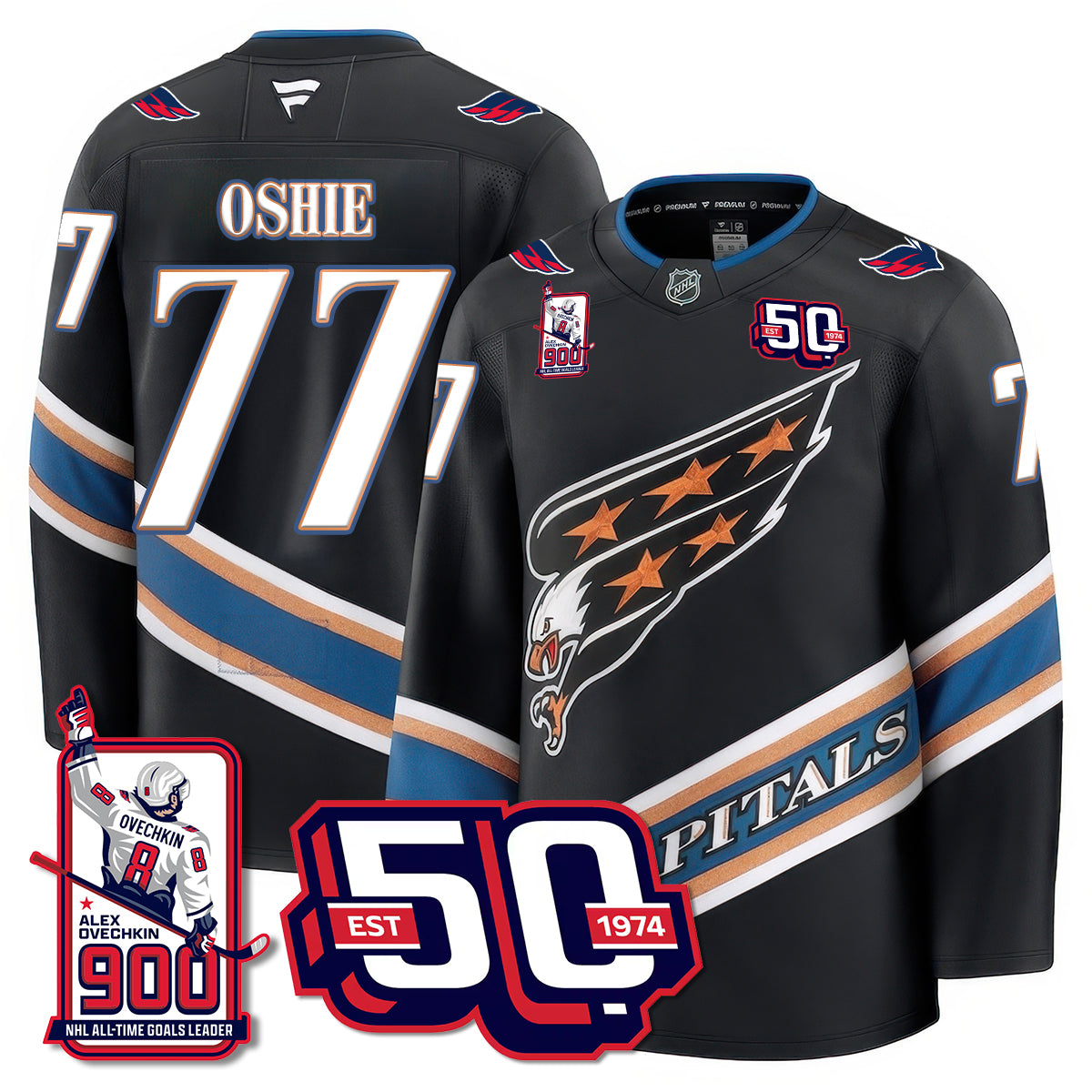 WSH 2025 Premium Jersey - 900 GOALS -  Stitched