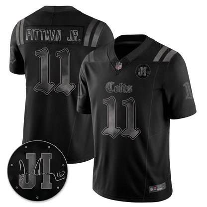 IND 'Dark Gothic' Vapor Limited Jersey - Jim Irsay Patch - Stitched