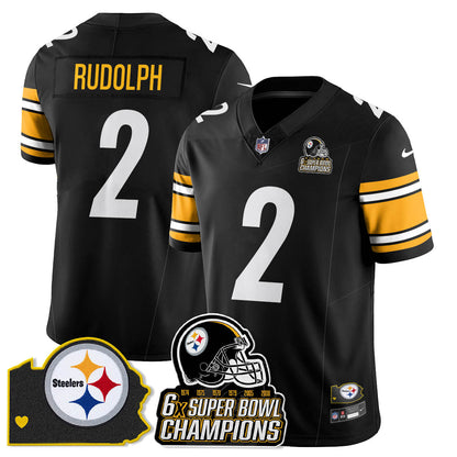 PIT 6-Time Champions Patch Vapor Limited Jersey - Stitched