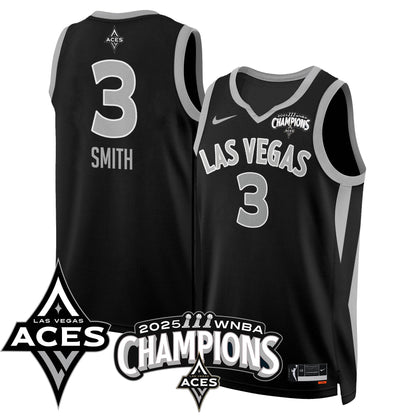 Las Vegas Aces 2025 WNBA Championship Jersey - Stitched