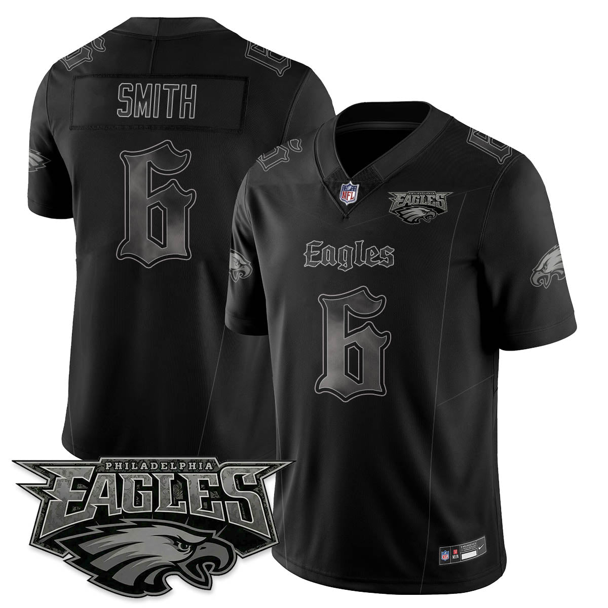PHI 'Dark Gothic Philly' Vapor Limited Jersey - Stitched