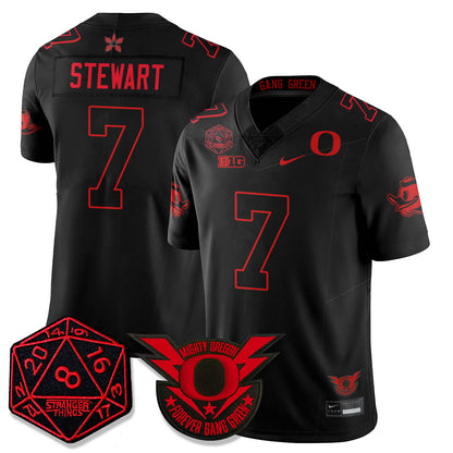 Oregon Ducks Stranger Things Vapor Limited Jersey - All Stitched