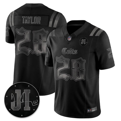 IND 'Dark Gothic' Vapor Limited Jersey - Jim Irsay Patch - Stitched