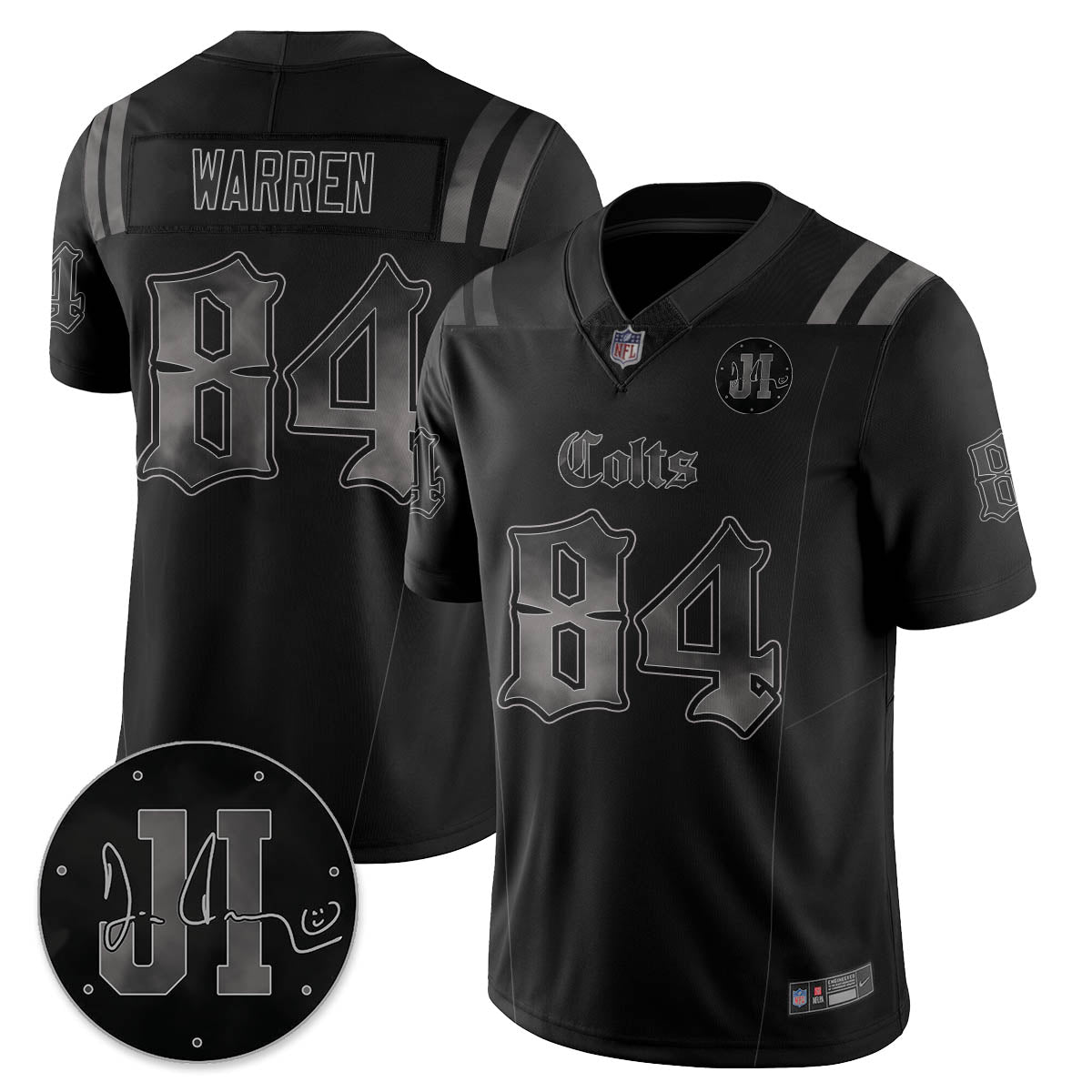 IND 'Dark Gothic' Vapor Limited Jersey - Jim Irsay Patch - Stitched