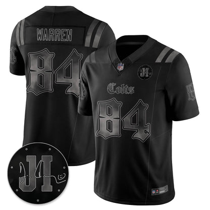 IND 'Dark Gothic' Vapor Limited Jersey - Jim Irsay Patch - Stitched