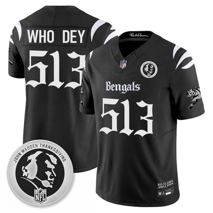 CIN Gothic Vapor Limited Jersey - John Madden Patch - Stitched