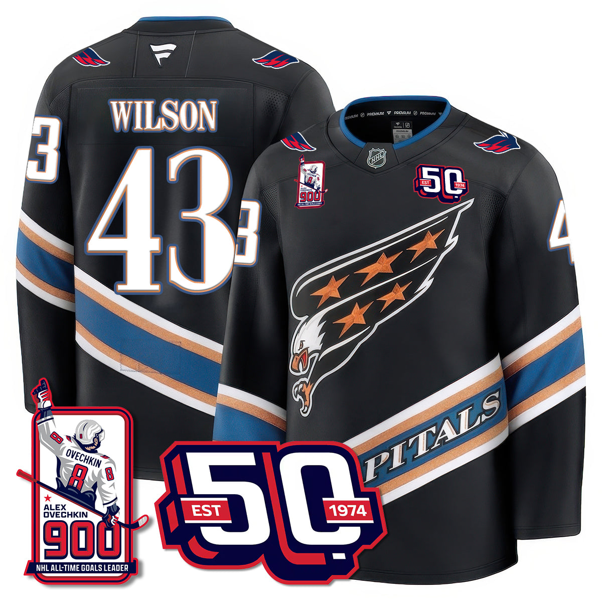 WSH 2025 Premium Jersey - 900 GOALS -  Stitched