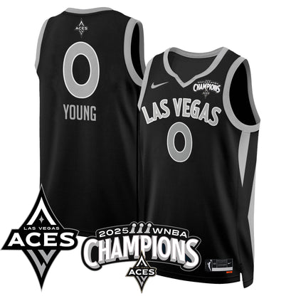 Las Vegas Aces 2025 WNBA Championship Jersey - Stitched
