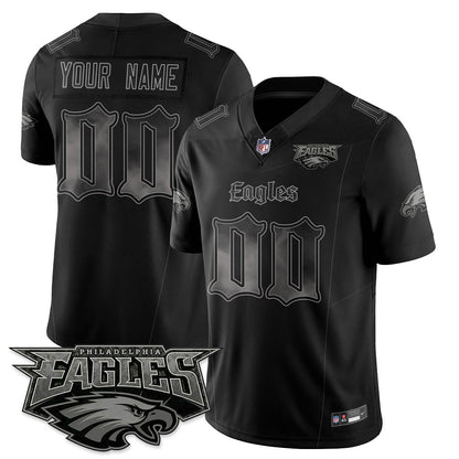 Custom PHI 'Dark Gothic Philly' Vapor Limited Jersey - Stitched