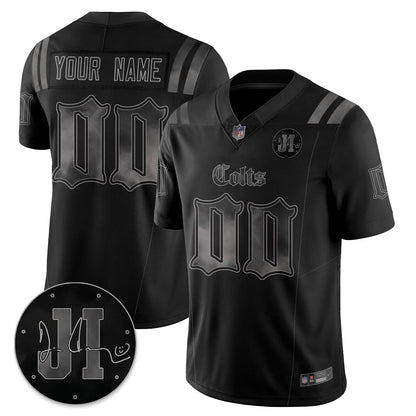 IND 'Dark Gothic' Vapor Limited Jersey - Jim Irsay Patch - Stitched