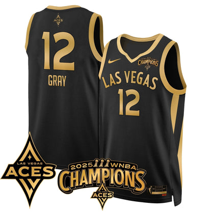 Las Vegas Aces 2025 WNBA Championship Jersey - Stitched