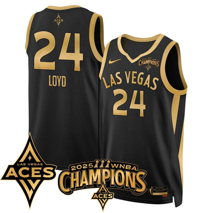 Las Vegas Aces 2025 WNBA Championship Jersey - Stitched