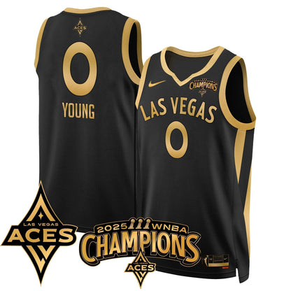 Las Vegas Aces 2025 WNBA Championship Jersey - Stitched