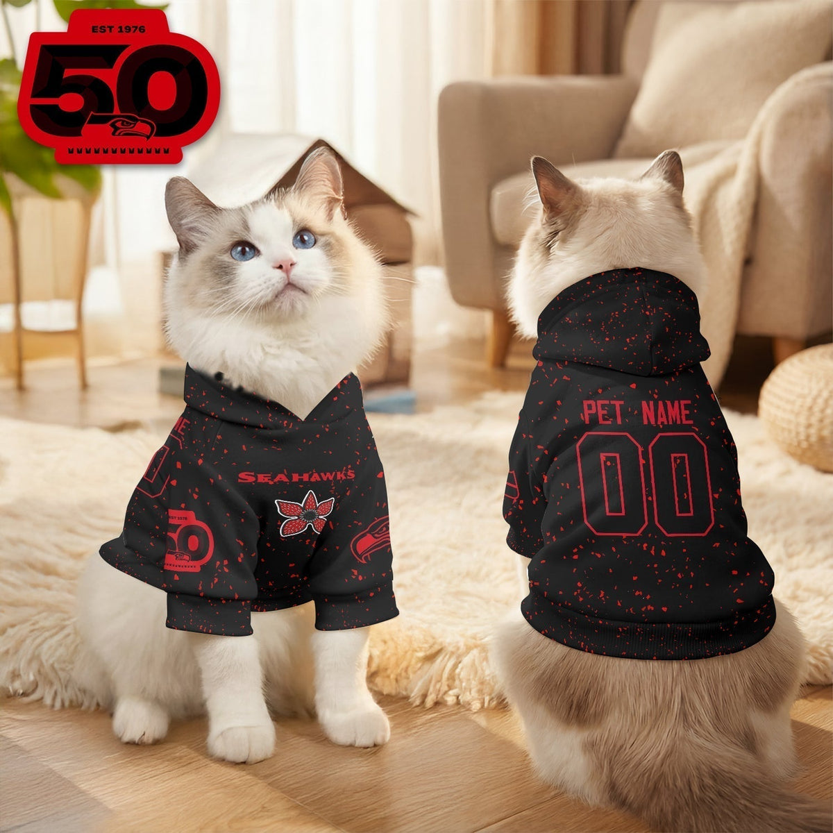 SEA Stranger Things Pet Hoodie