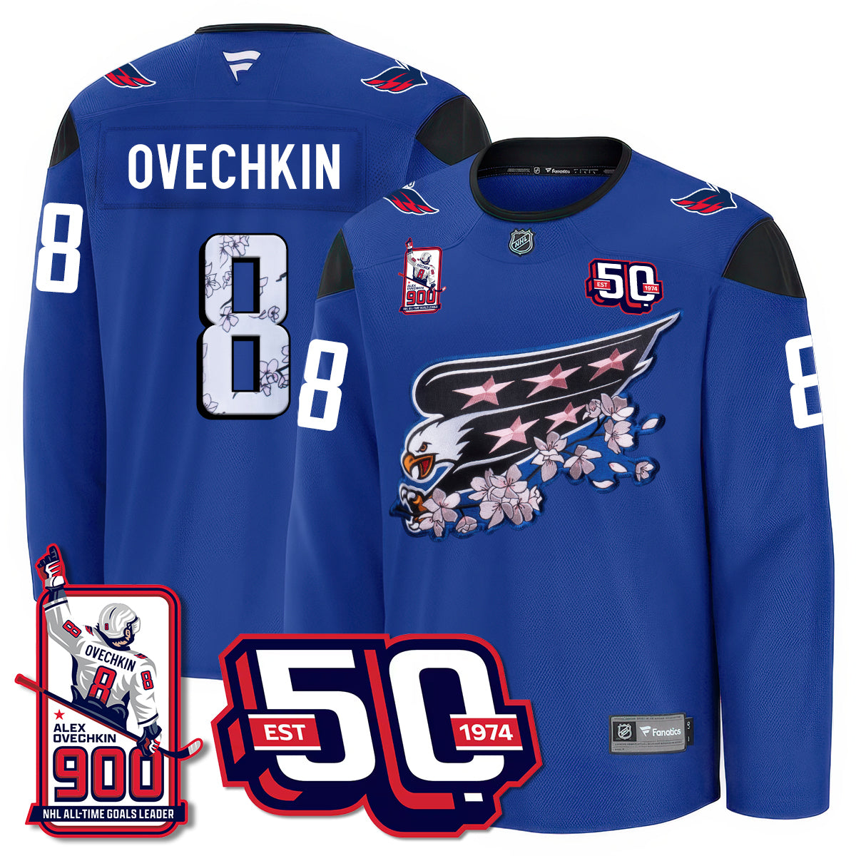 WSH 2025 Premium Jersey - 900 GOALS -  Stitched