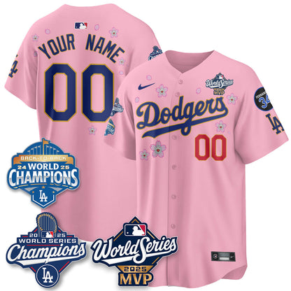 Yoshinobu Yamamoto LAD 2025 World Series MVP Jersey - Stitched