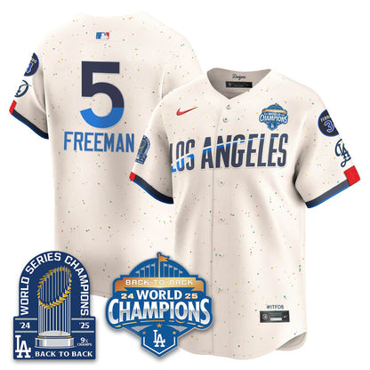 LAD 2025 World Series Champions Jersey - 9x Champs - Stitched