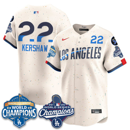 LAD 2025 World Series Champions Jersey - Stitched