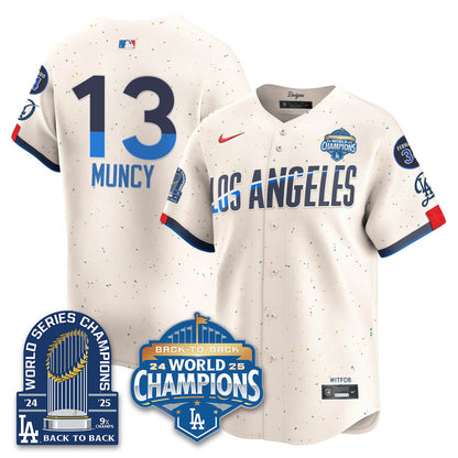 LAD 2025 World Series Champions Jersey - 9x Champs - Stitched
