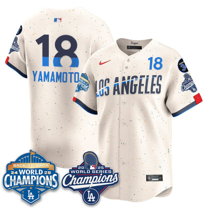 LAD 2025 World Series Champions Jersey - Stitched