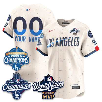 Yoshinobu Yamamoto LAD 2025 World Series MVP Custom Jersey - Stitched
